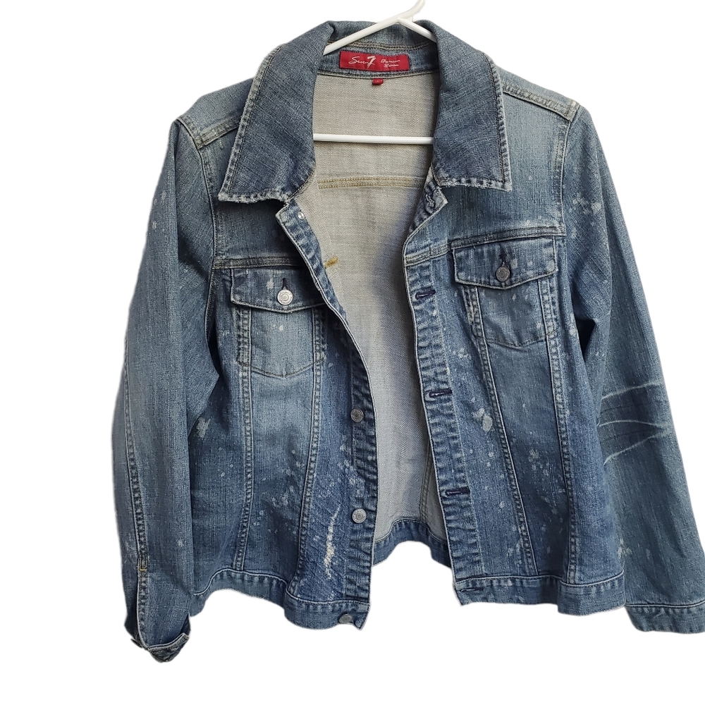 Sevenz distressed denim jacket